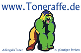 Logo von LOKRE Compatible Tonerpatronen mit einem brüllenden Affen